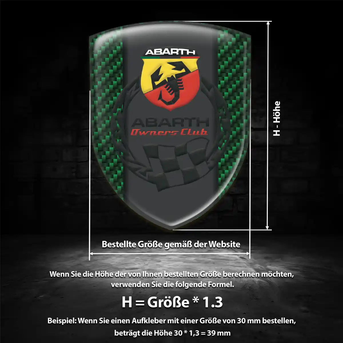 Abarth Emblem Ausdrucksstarkes Design