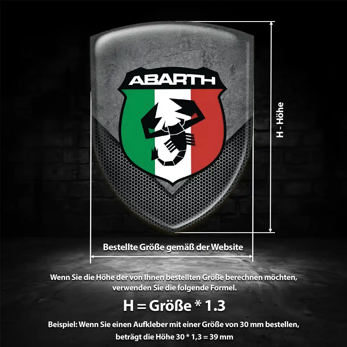 Abarth Emblem Auto Anspruchsvolles Design