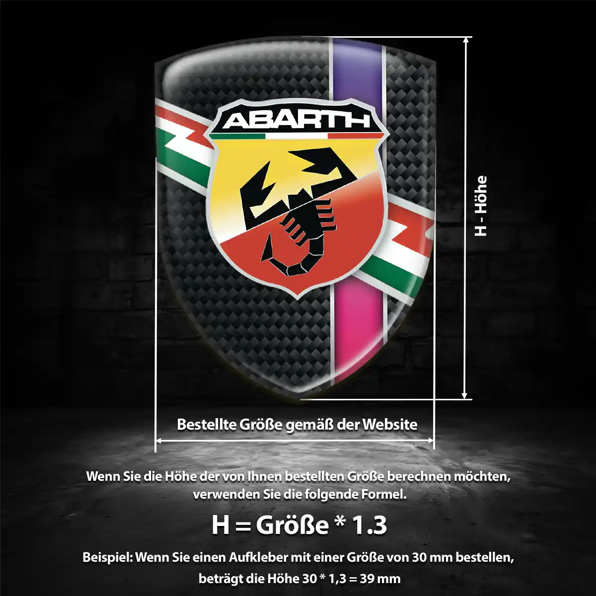 Abarth Emblem Auto Exterieurdesign