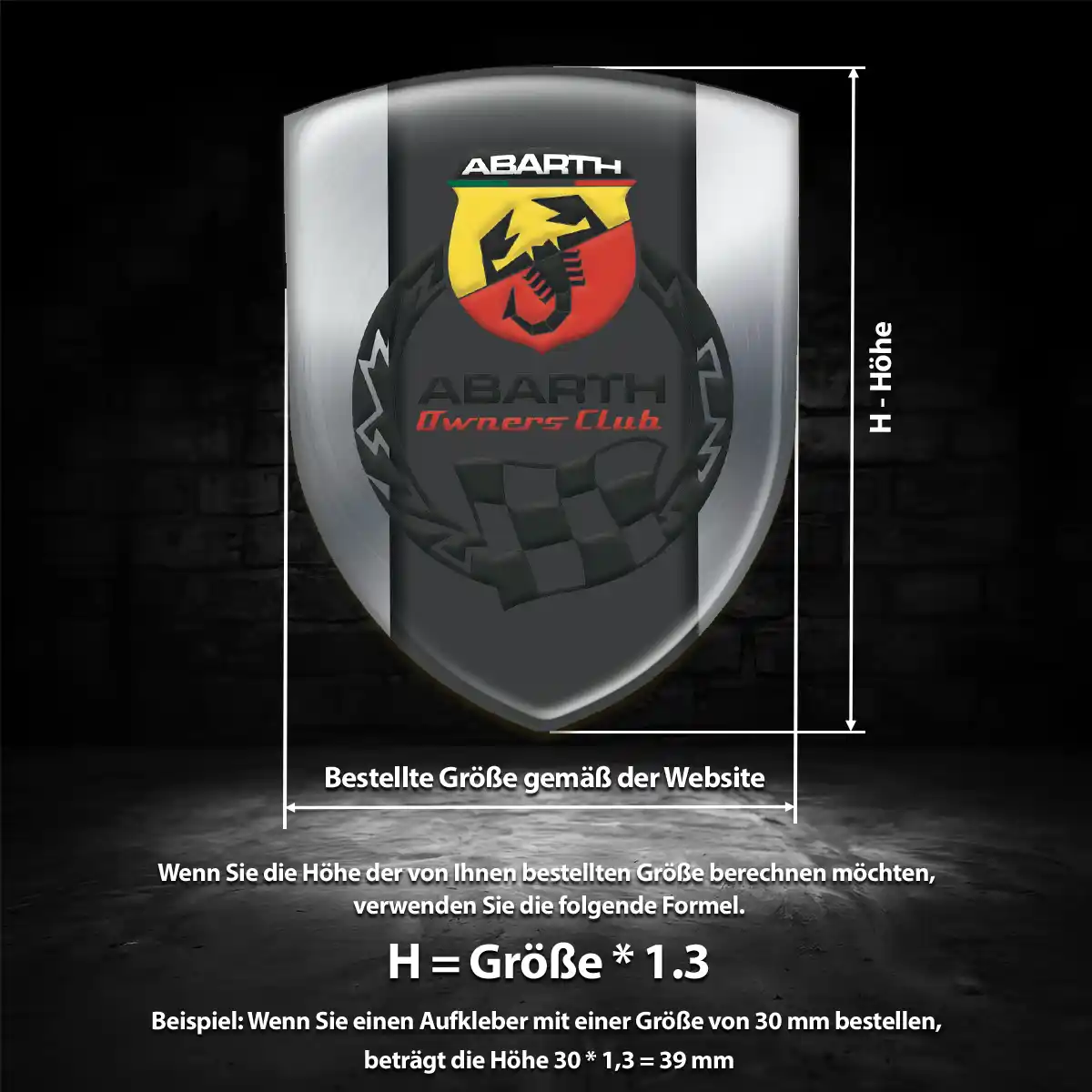 Abarth Emblem Auto Interieurdesign