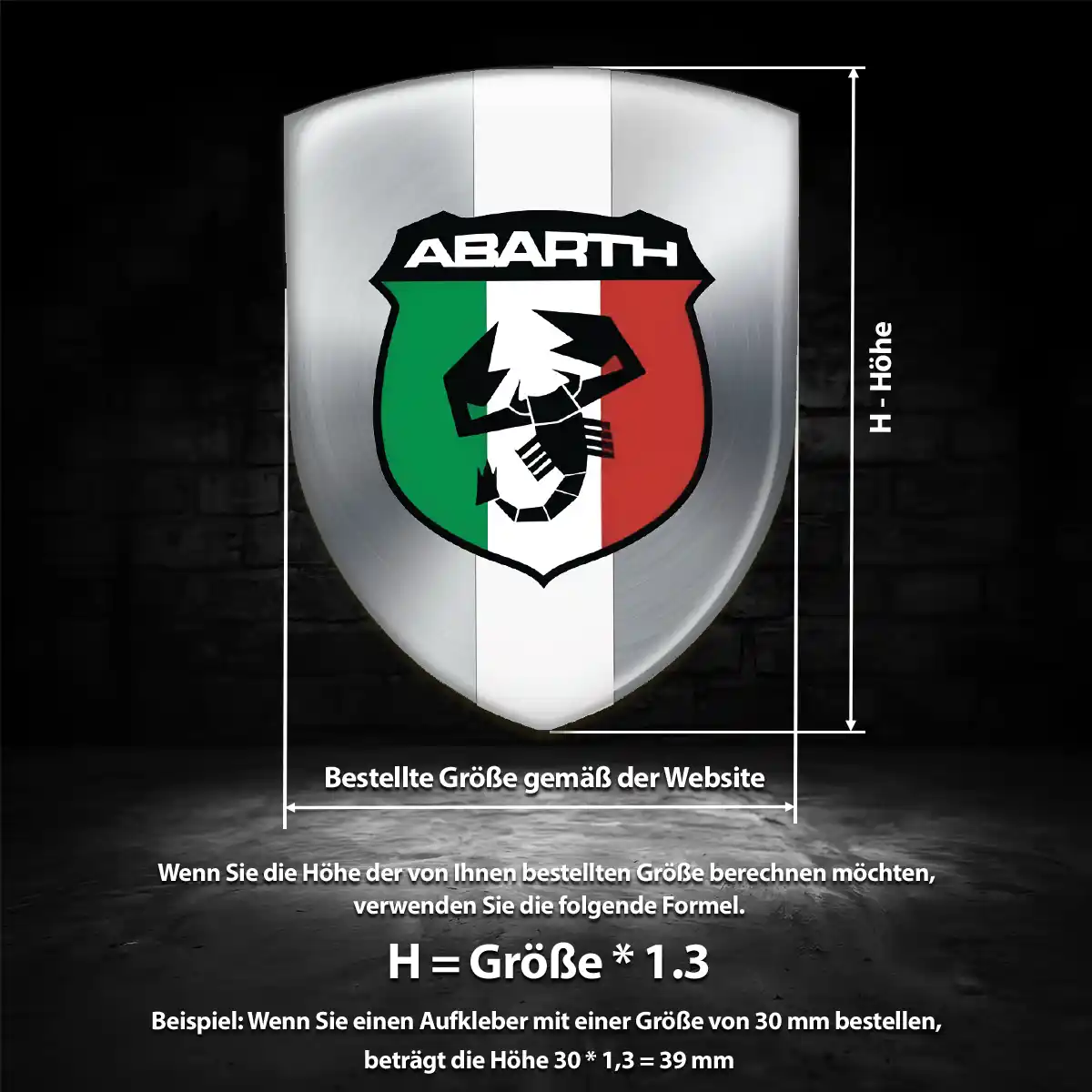 Abarth Emblem Auto Limitierte Auflage