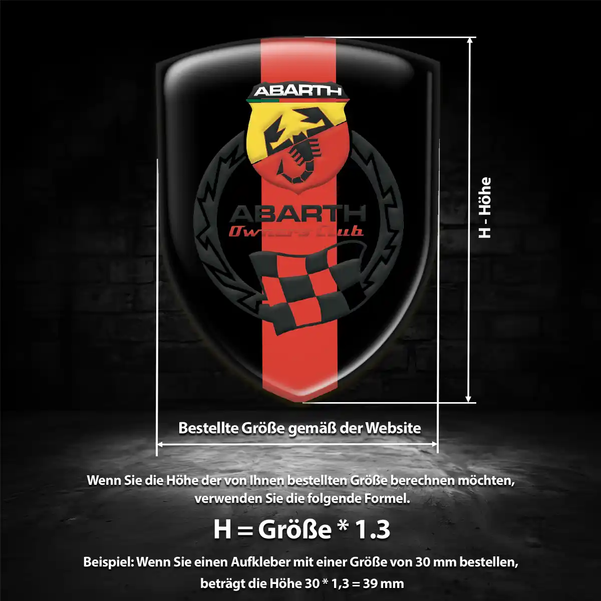 Abarth Emblem Auto Modernes Design