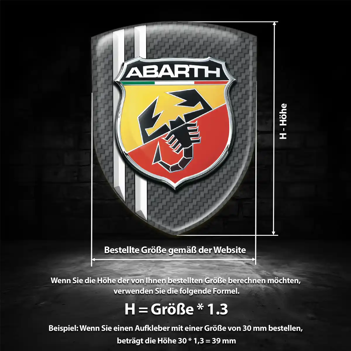Abarth Emblem Höchste Qualität