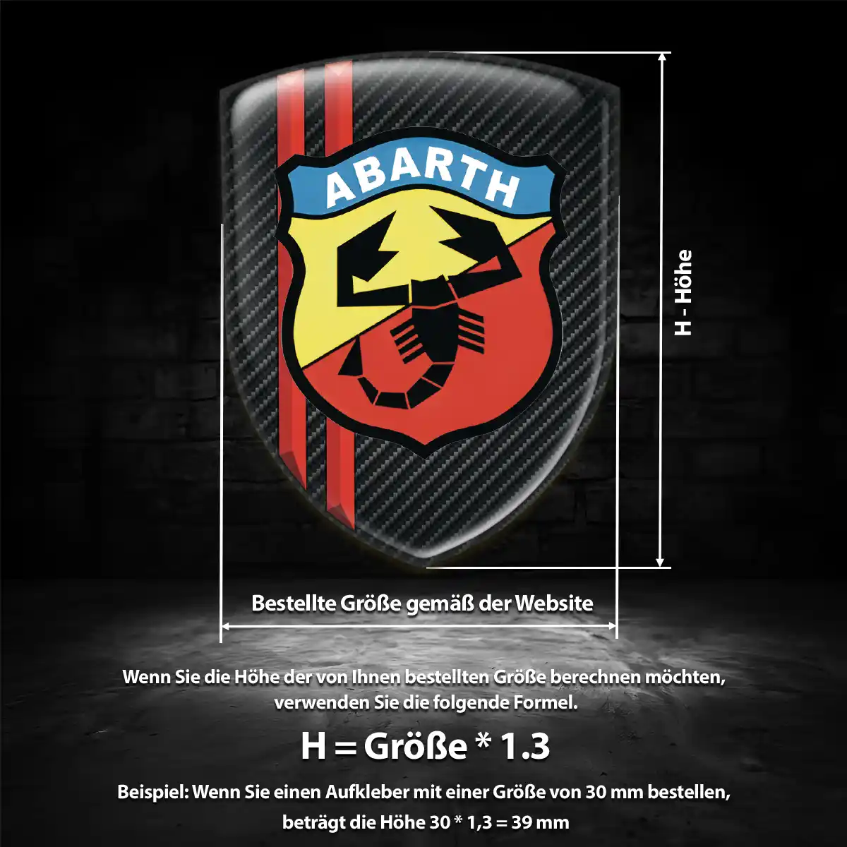 Abarth Emblem Hohe Qualität