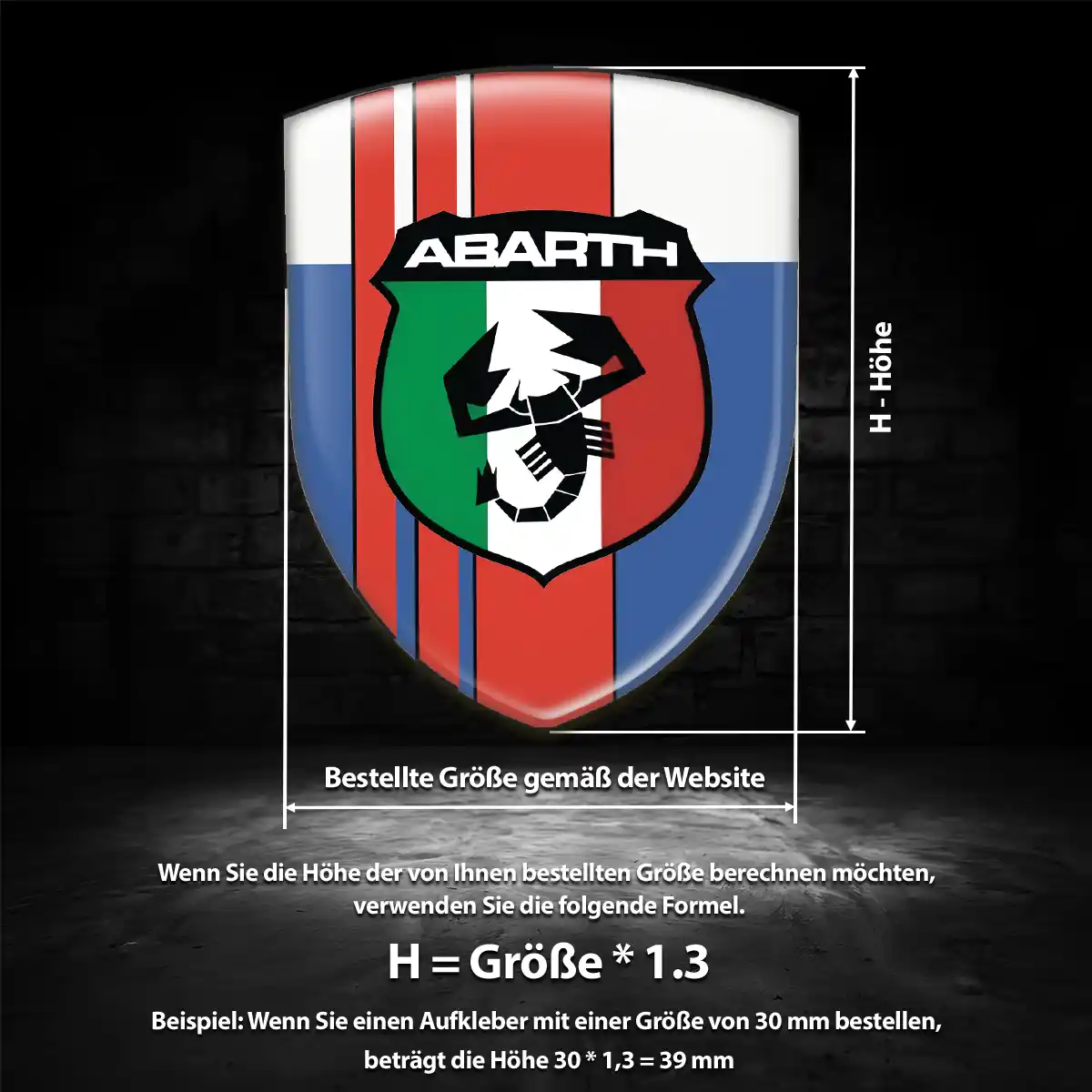 Abarth Emblem Modernes Design