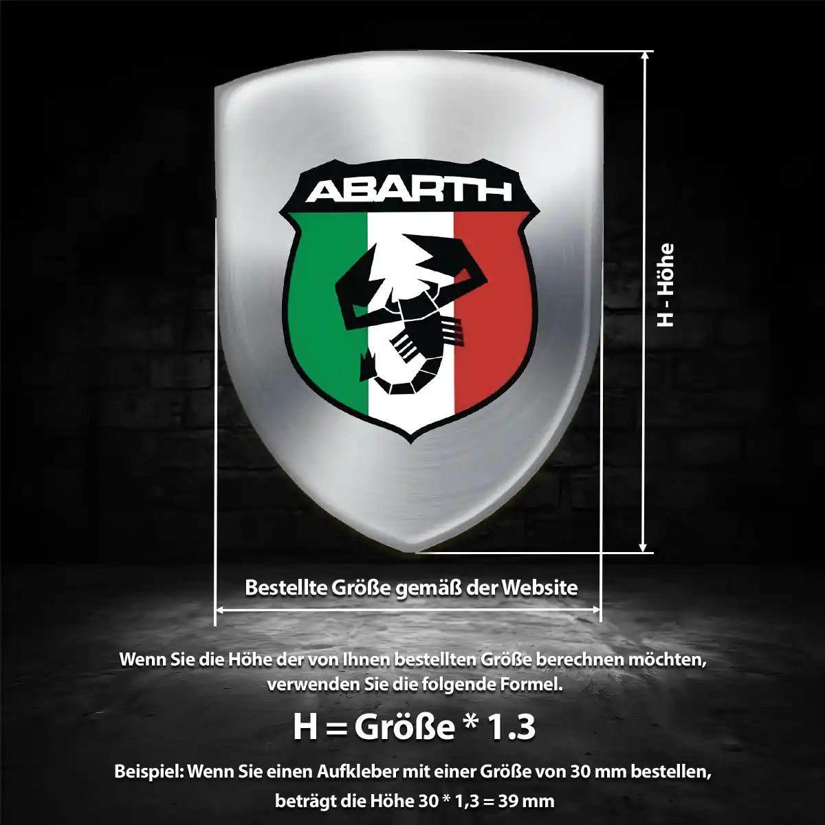 Abarth Emblem Premiumqualität
