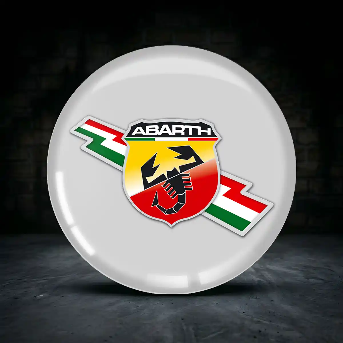 Abarth Emblem Silikon Aufkleber Radkappen Premium-Edition