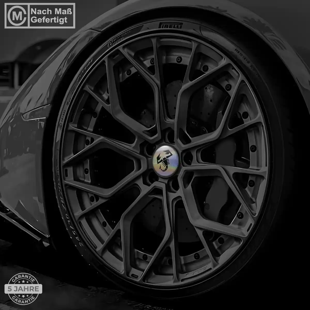 Abarth Emblem Silikon Aufkleber Radkappen Premiumqualität
