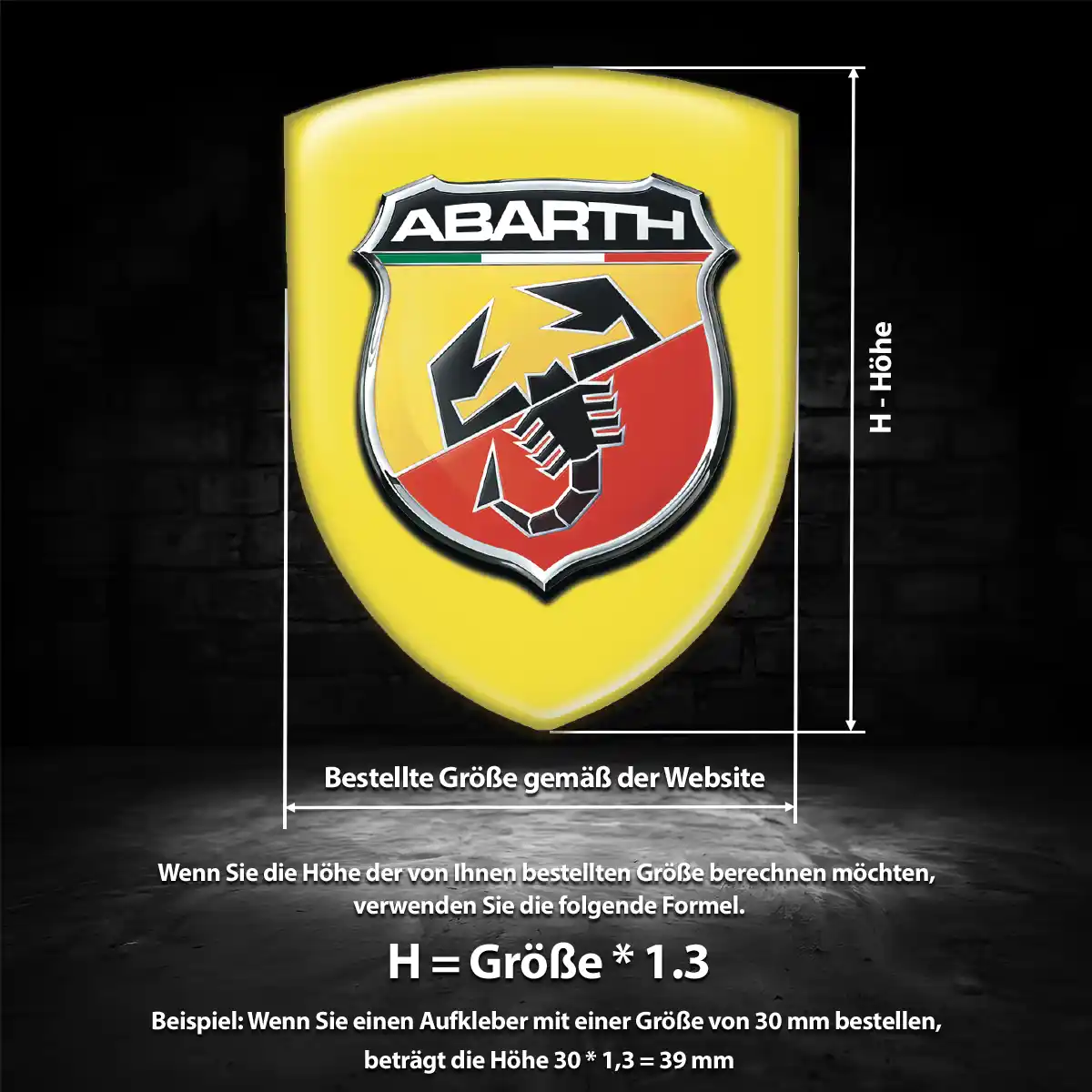 Abarth Emblem Tuningfahrzeug