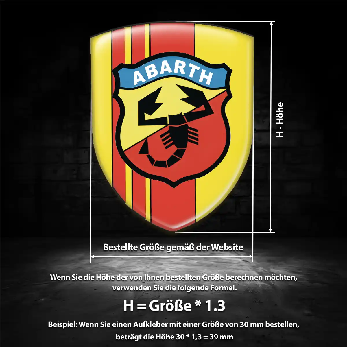 Abarth Emblem Wappen Anspruchsvolles Design