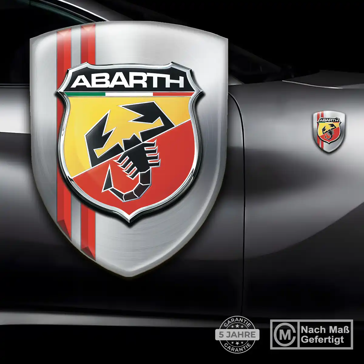 Abarth Emblem Wappen Aufkleber Auto Überzeugende Qualität