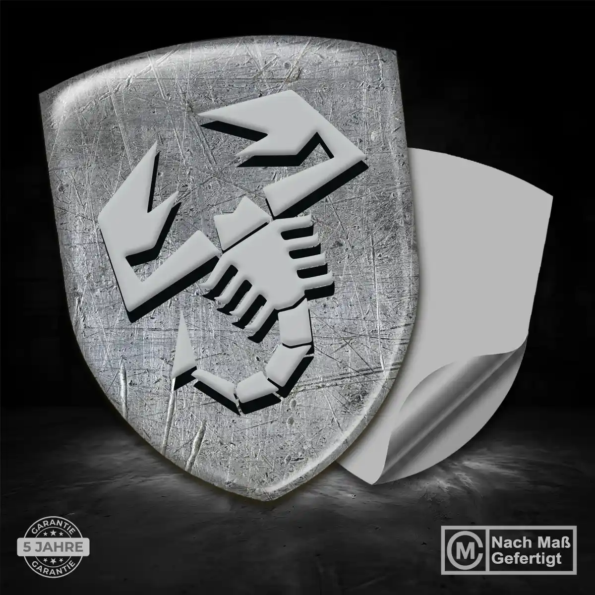 Abarth Emblem Wappen Aufkleber Auto Edles Design