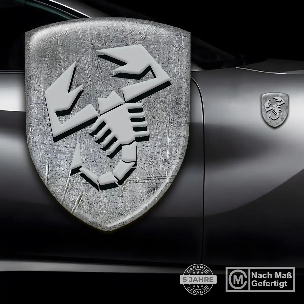 Abarth Emblem Wappen Aufkleber Auto Edles Design