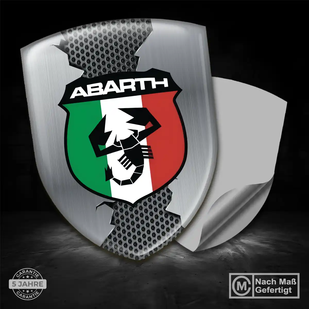 Abarth Emblem Wappen Aufkleber Auto Erstklassige Qualität