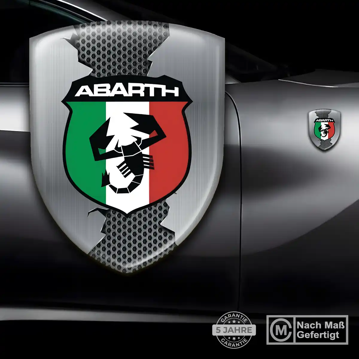 Abarth Emblem Wappen Aufkleber Auto Erstklassige Qualität