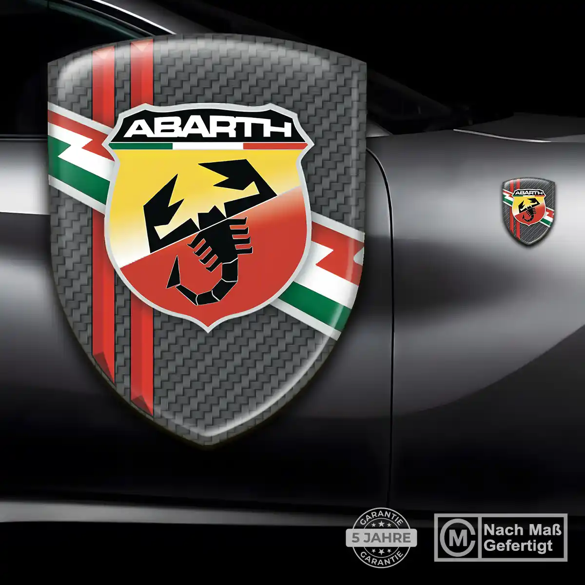 Abarth Emblem Wappen Aufkleber Auto Exterieurdesign