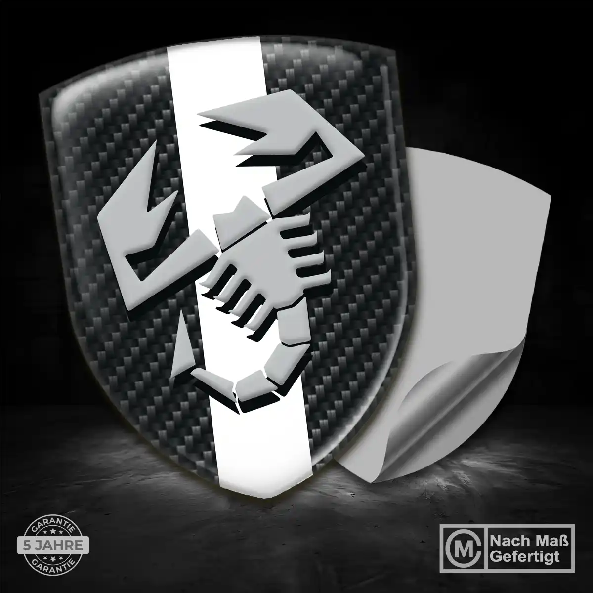 Abarth Emblem Wappen Aufkleber Auto Höchste Qualität