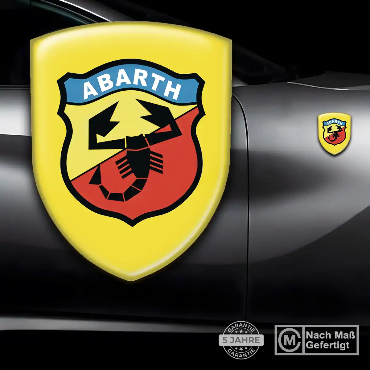 Abarth Emblem Wappen Aufkleber Auto Hohe Qualität