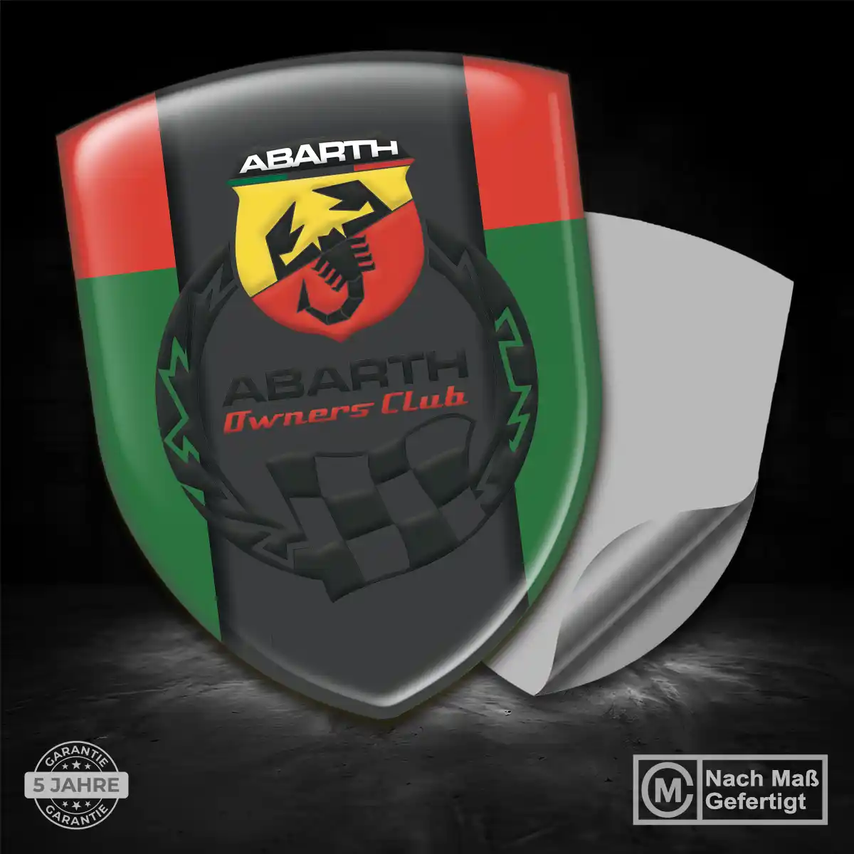 Abarth Emblem Wappen Aufkleber Auto Limitierte Auflage