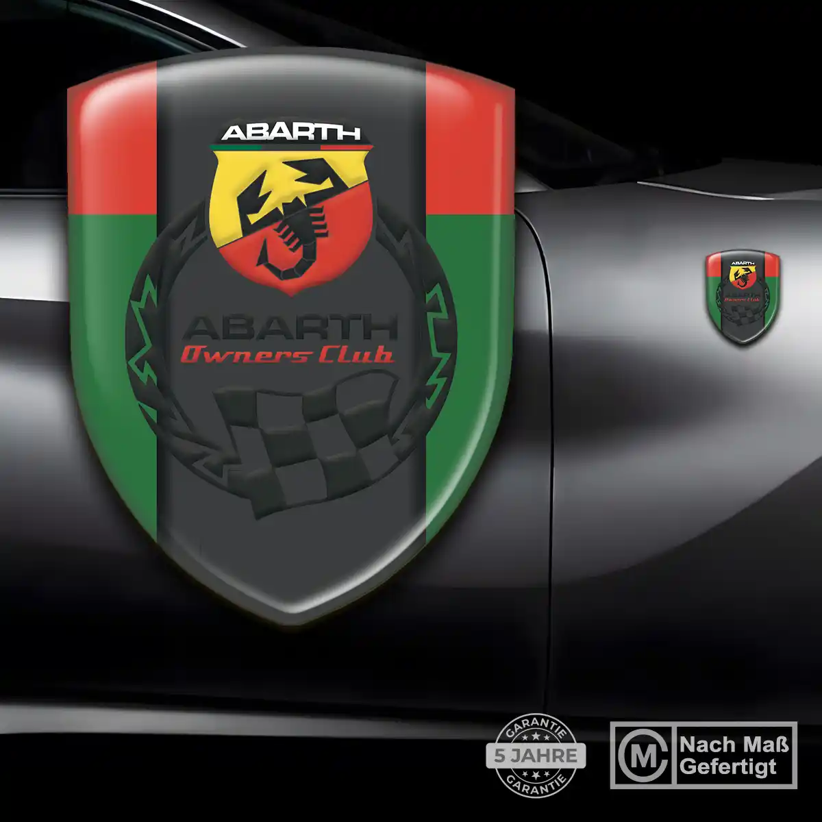 Abarth Emblem Wappen Aufkleber Auto Limitierte Auflage