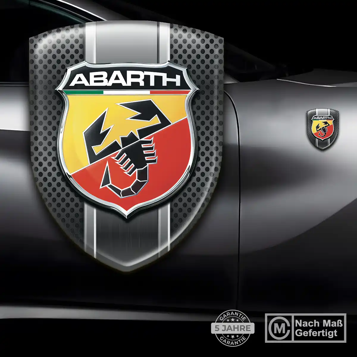 Abarth Emblem Wappen Aufkleber Auto Luxus-Edition