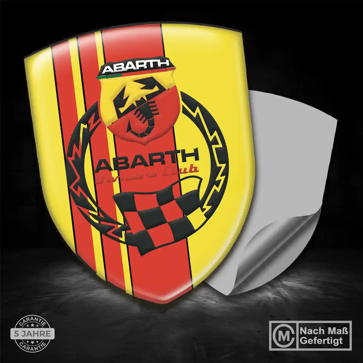 Abarth Emblem Wappen Aufkleber Auto Markenedition