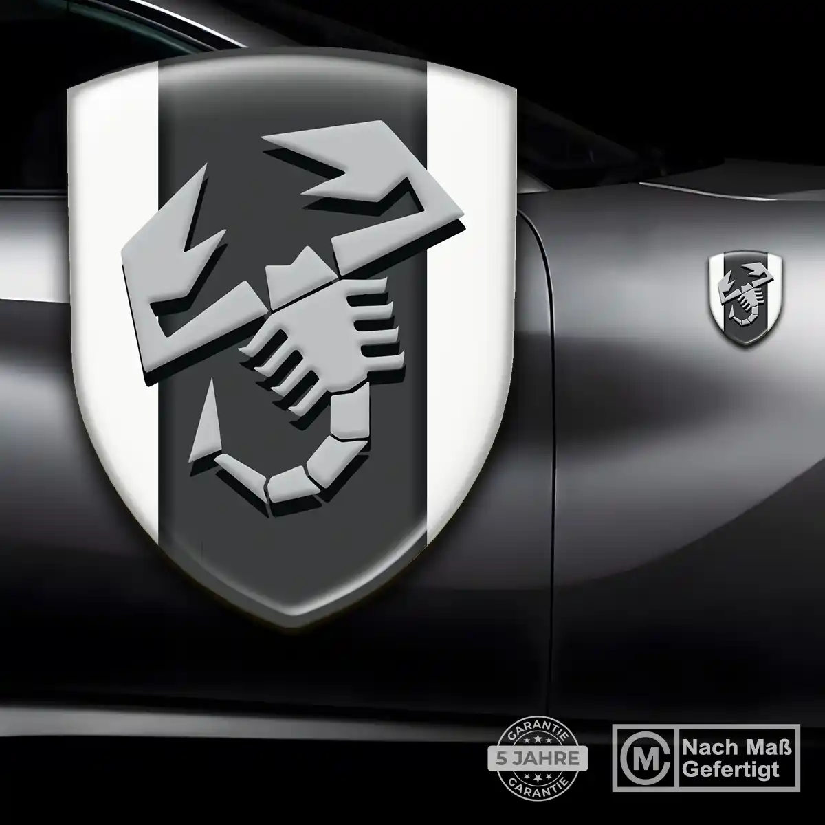Abarth Emblem Wappen Aufkleber Auto Premium-Edition