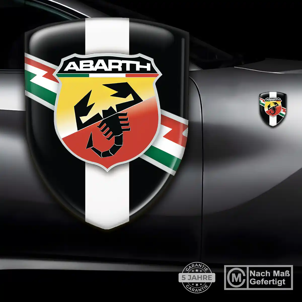 Abarth Emblem Wappen Aufkleber Auto Tuningfahrzeug
