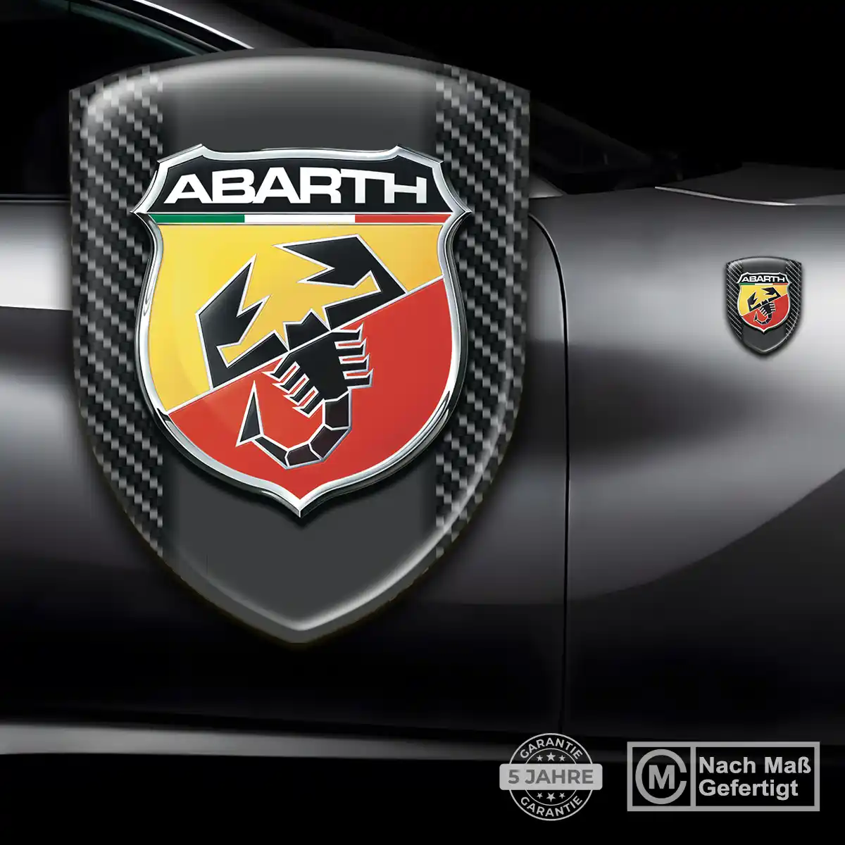 Abarth Emblem Wappen Aufkleber Höchste Qualität