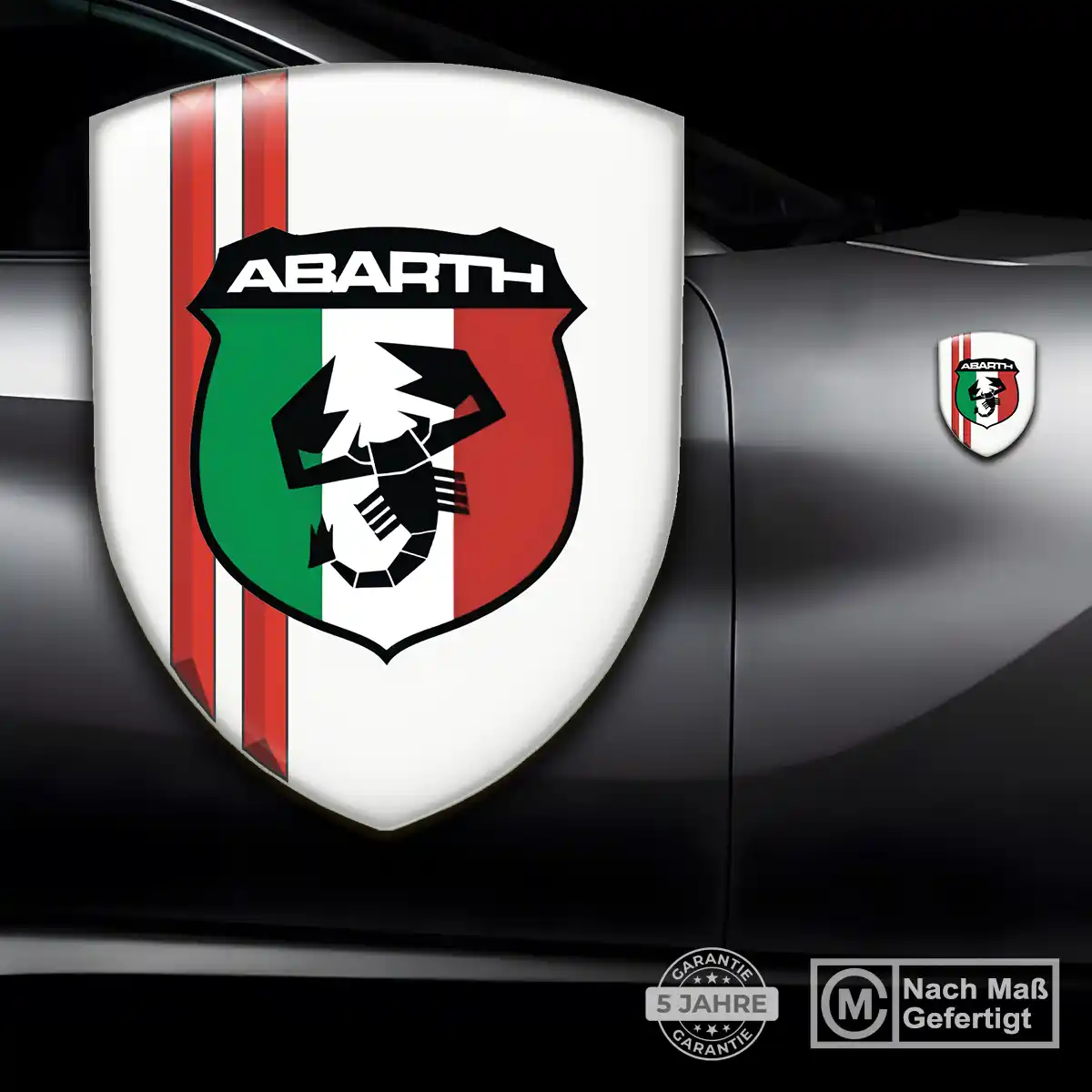 Abarth Emblem Wappen Aufkleber Hohe Qualität