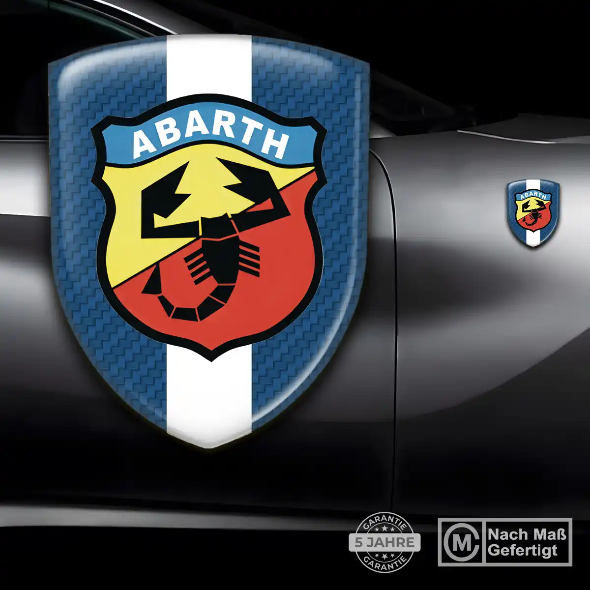 Abarth Emblem Wappen Aufkleber Luxus-Edition