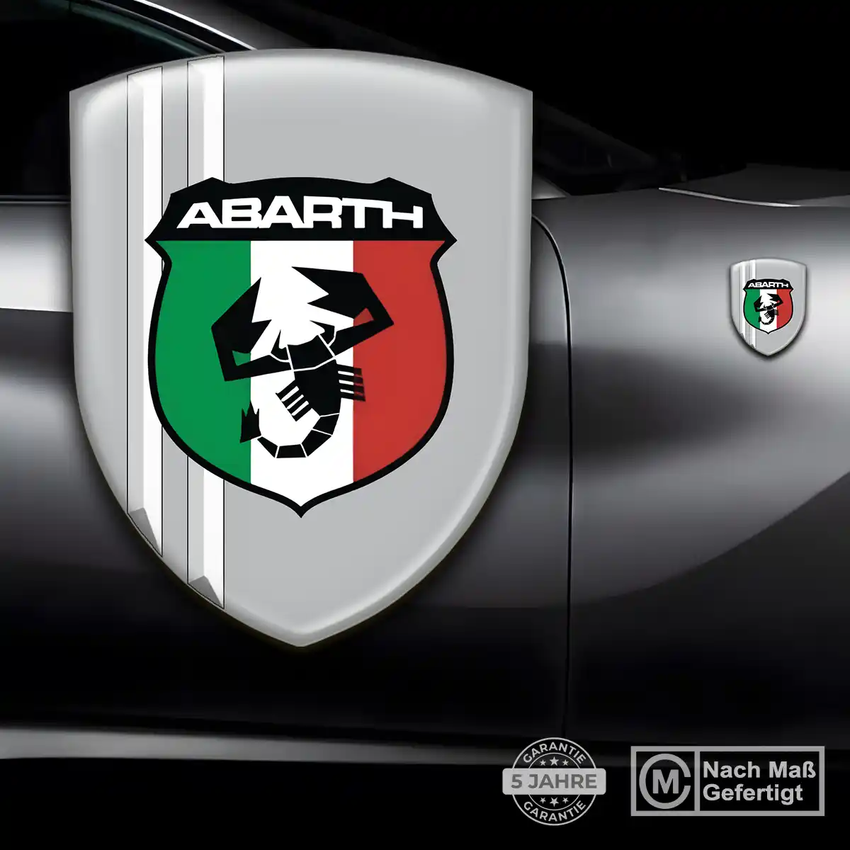 Abarth Emblem Wappen Aufkleber Modernes Design