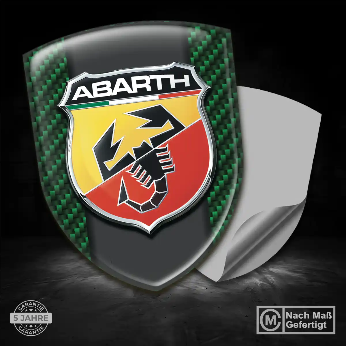 Abarth Emblem Wappen Aufkleber Premiumqualität