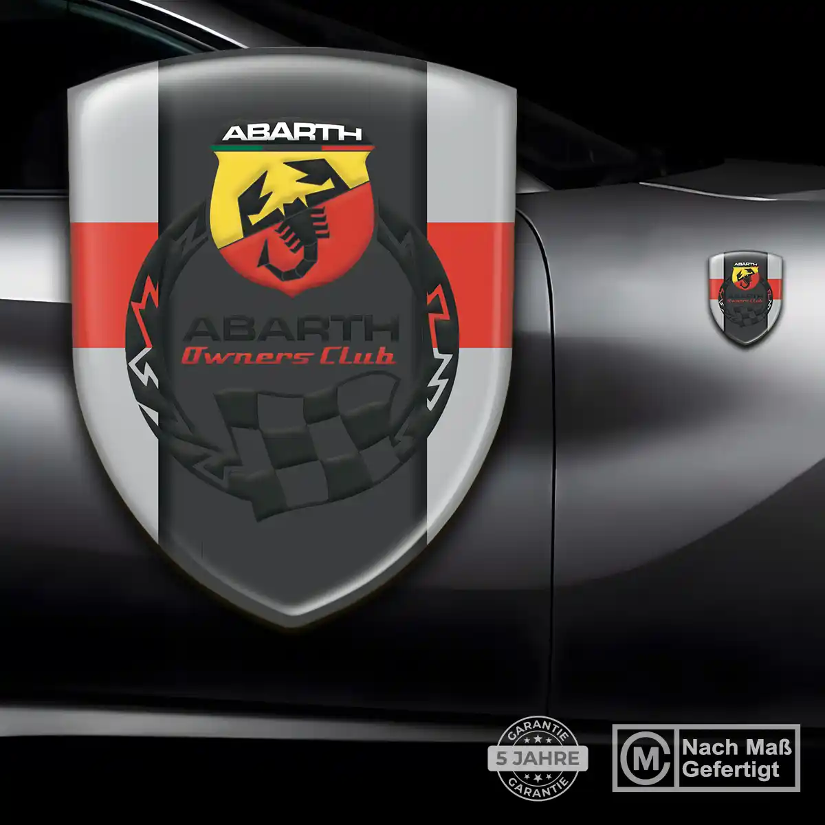 Abarth Emblem Wappen Aufkleber Stilvolles Design