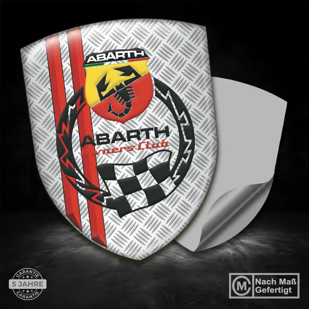 Abarth Emblem Wappen Aufkleber Tuningfahrzeug