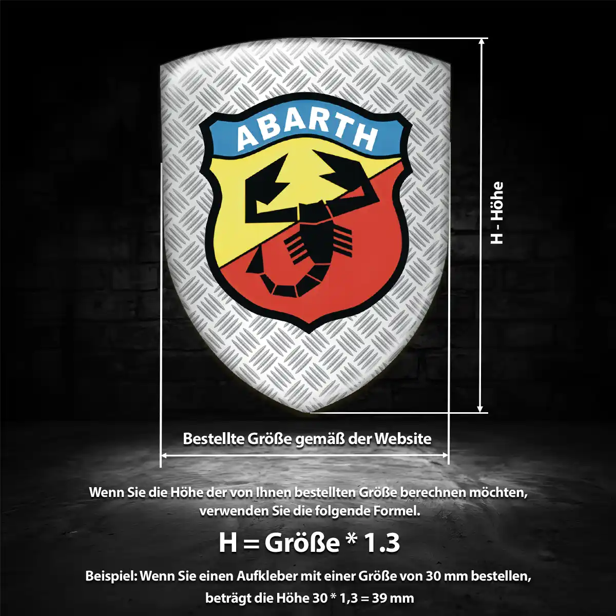 Abarth Emblem Wappen Ausdrucksstarkes Design