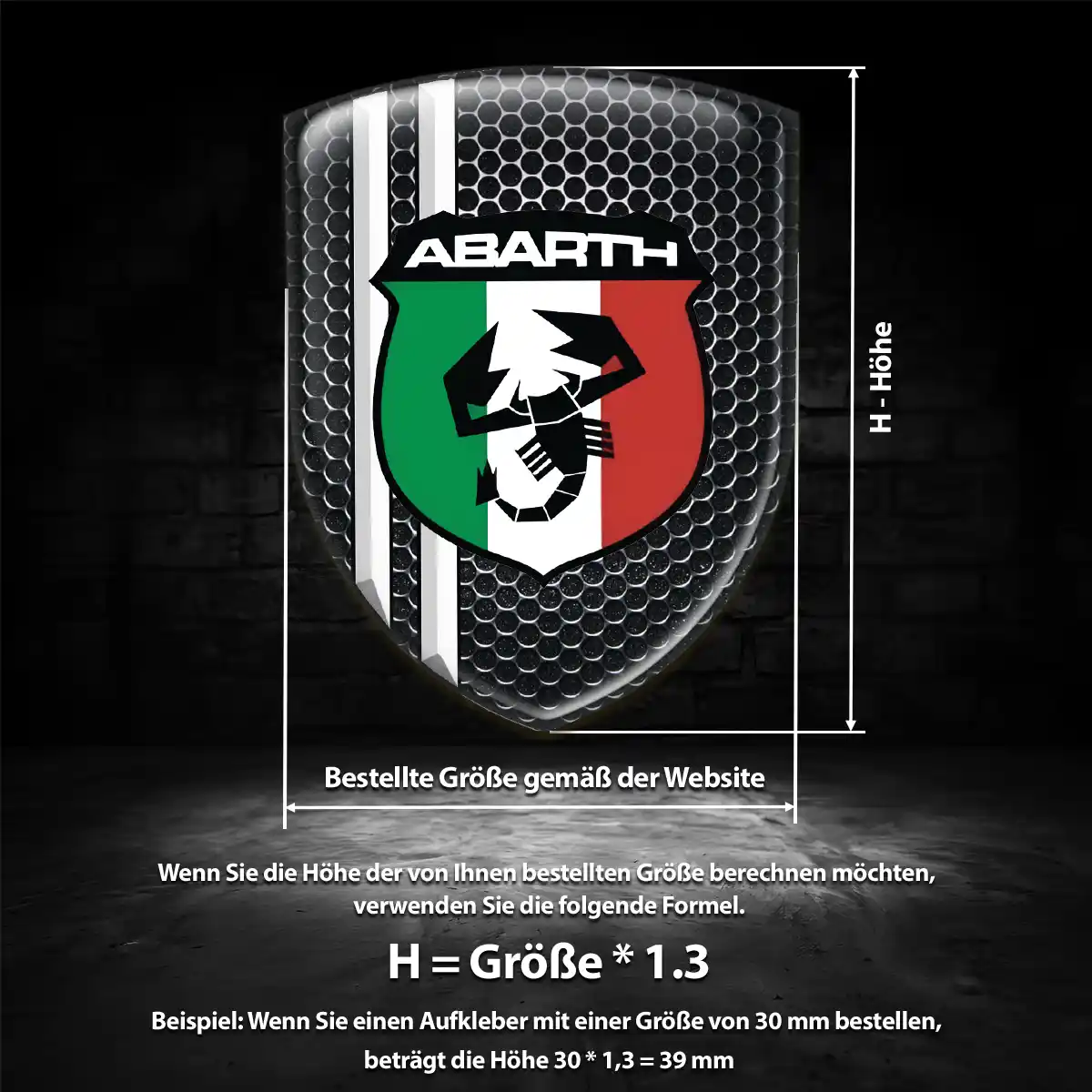 Abarth Emblem Wappen Auto Ausdrucksstarkes Design