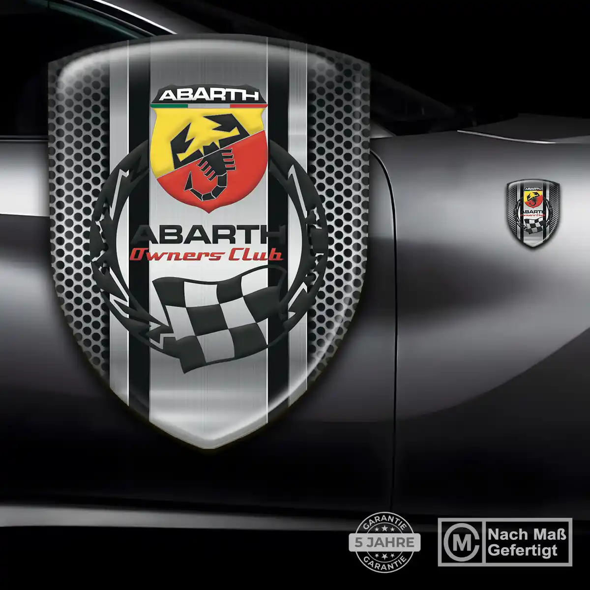 Abarth Emblem Wappen Auto Überzeugende Qualität