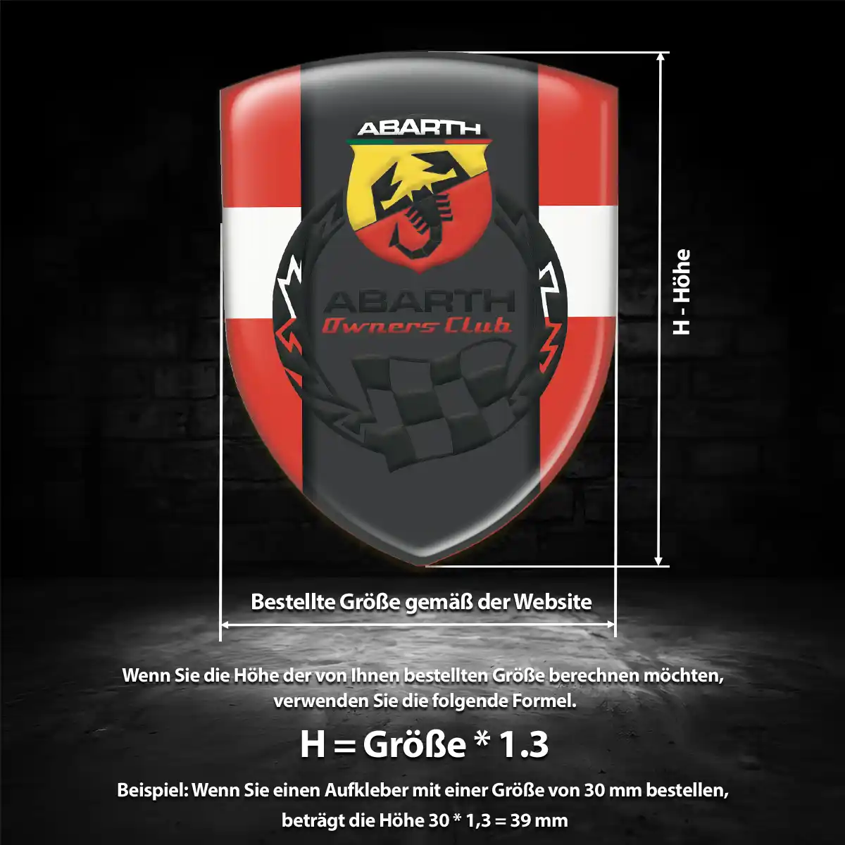 Abarth Emblem Wappen Auto Edles Design