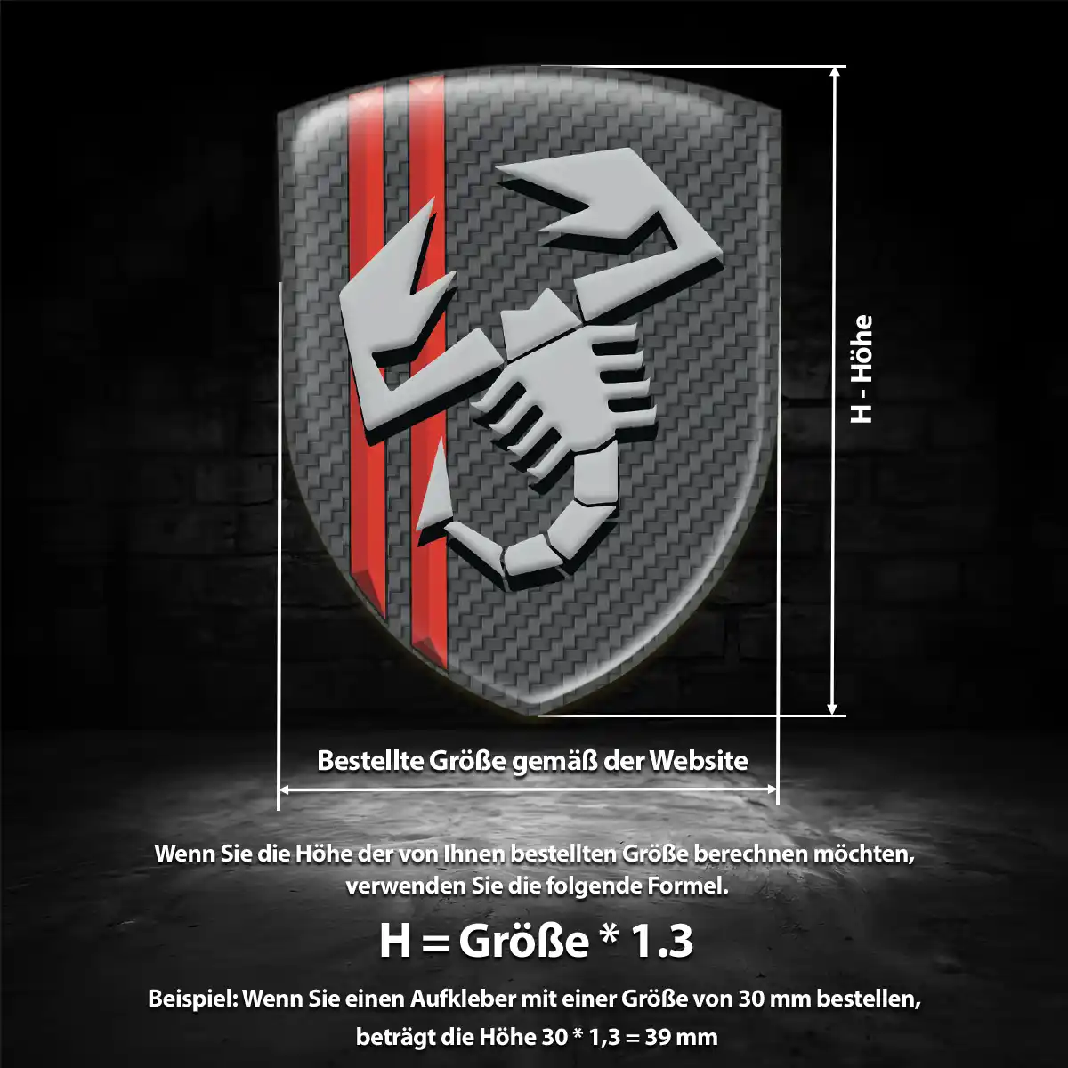 Abarth Emblem Wappen Auto Exterieurdesign