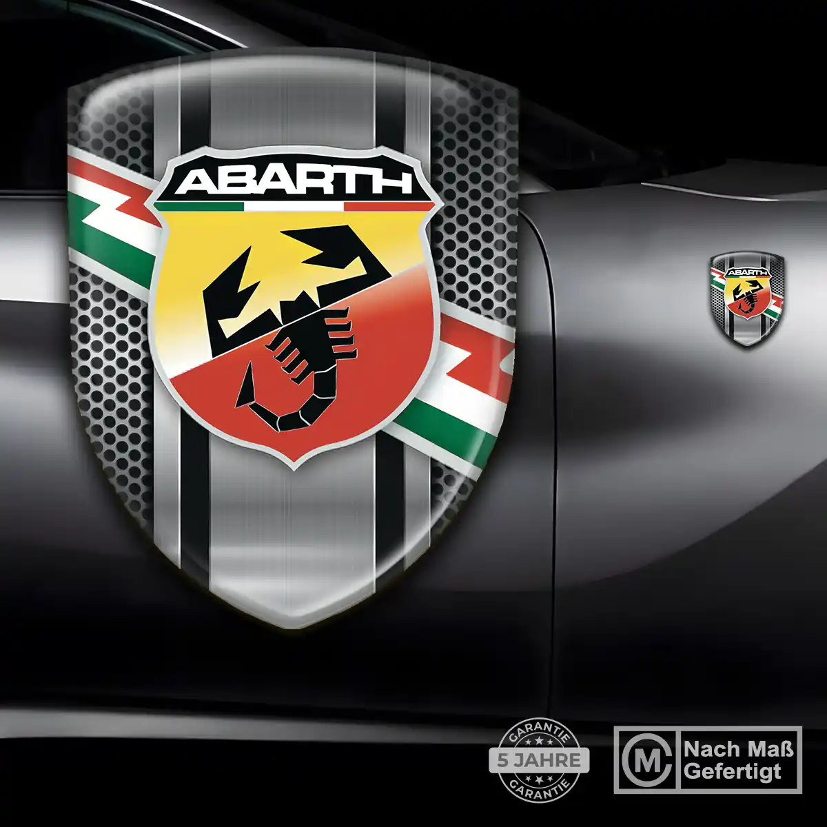 Abarth Emblem Wappen Auto Hochwertiges Harz