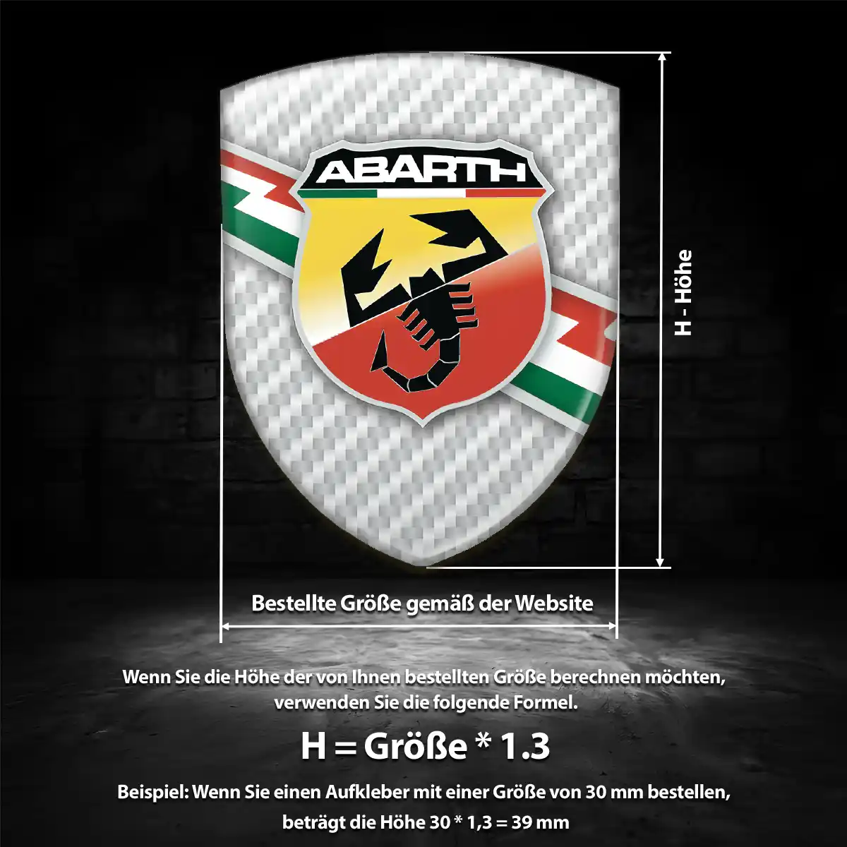 Abarth Emblem Wappen Auto Markenedition