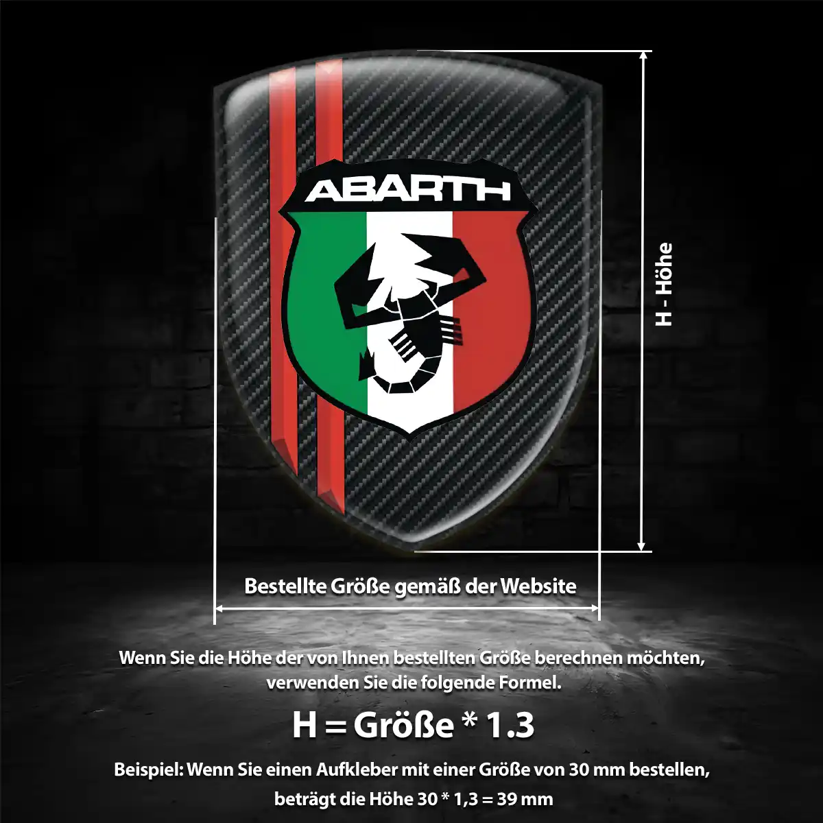 Abarth Emblem Wappen Auto Spitzenqualität