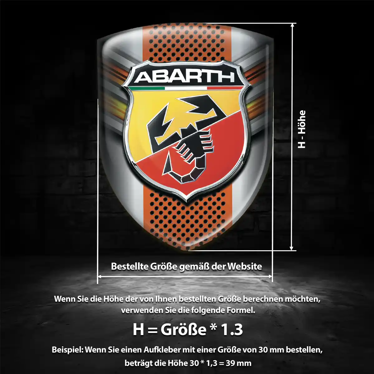 Abarth Emblem Wappen Auto Stilvolles Design