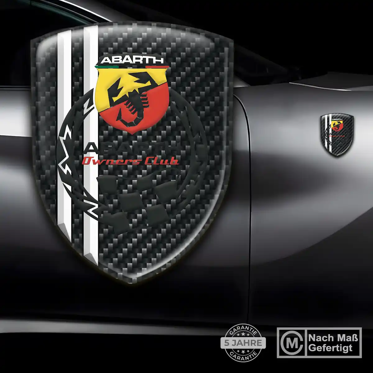 Abarth Emblem Wappen Auto Tuningfahrzeug
