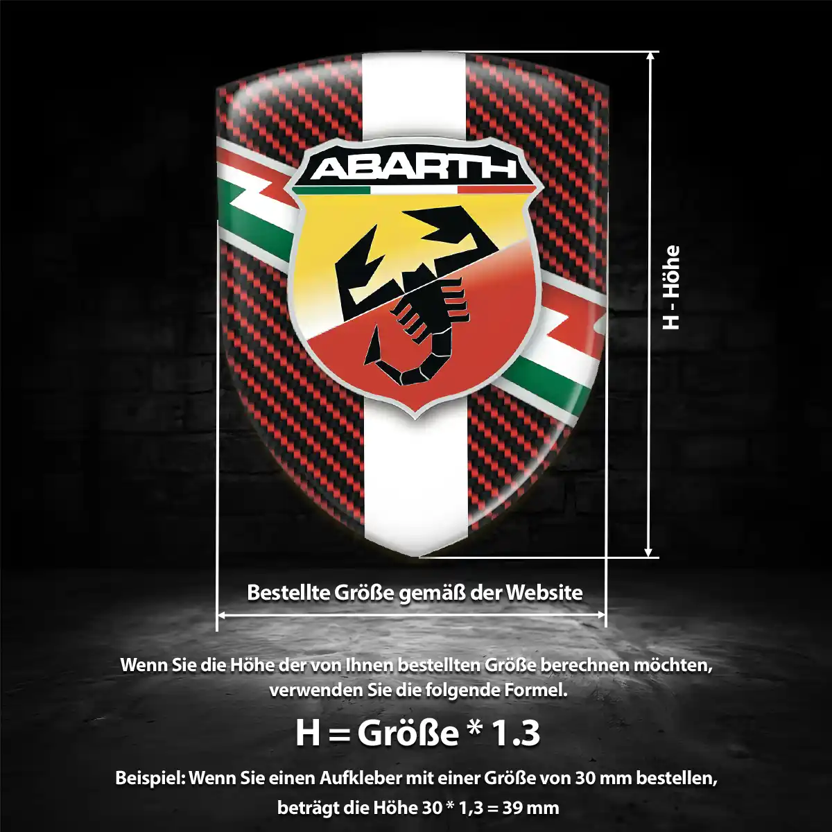 Abarth Emblem Wappen Überzeugende Qualität