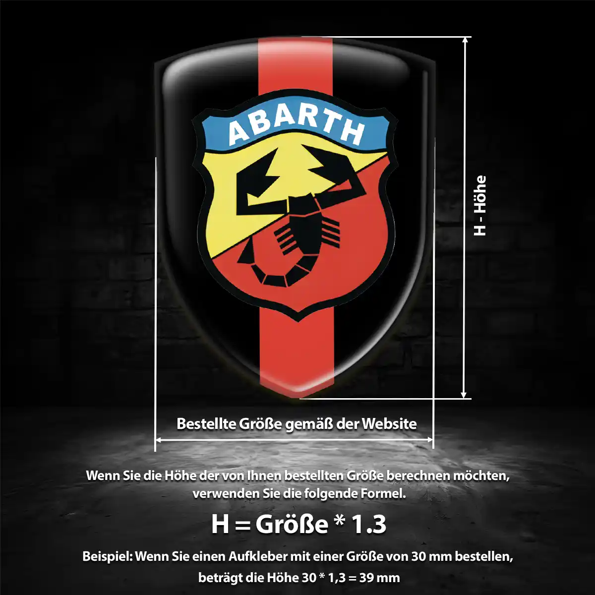 Abarth Emblem Wappen Höchste Qualität