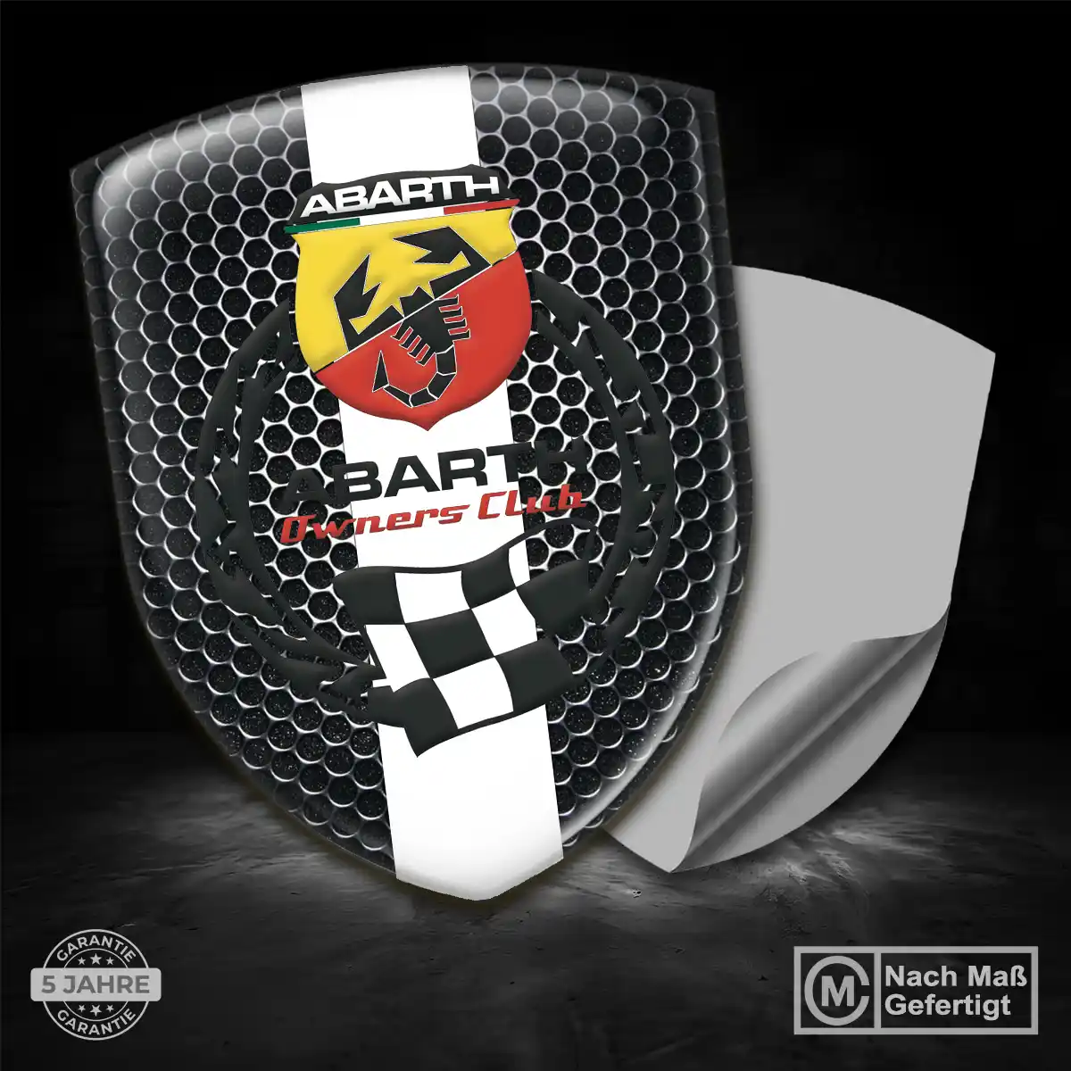 Abarth Emblem Wappen Hochwertiges Harz