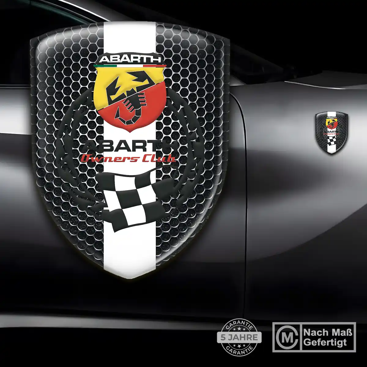 Abarth Emblem Wappen Hochwertiges Harz
