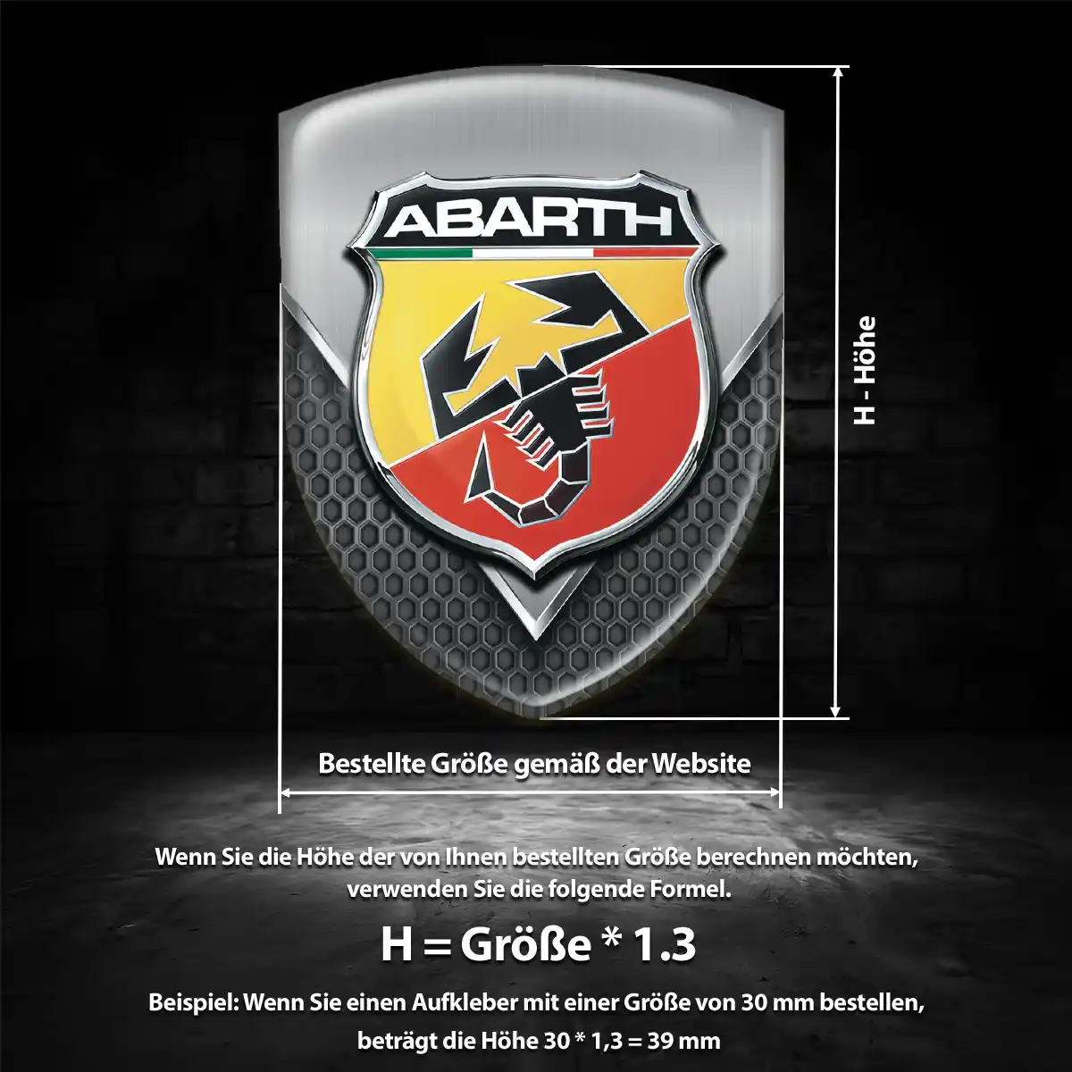 Abarth Emblem Wappen Luxus-Edition
